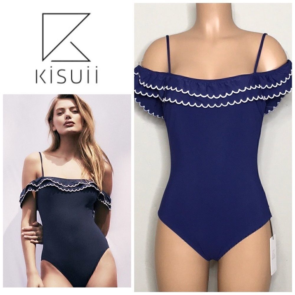 Kisuii navy swimsuit. New